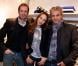 Christian Vadim, Vanessa Demouy et David Brécourt lors de l'inauguration de la boutique Montagut rue du Faubourg Saint-Honoré ainsi que le lancement du site de vente en ligne de la marque, à Paris le 11 Octobre 2012.