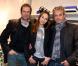 Chirstian Vadim, Vanessa Demouy et David Brécourt lors de l'inauguration de la boutique Montagut rue du Faubourg Saint-Honoré ainsi que le lancement du site de vente en ligne de la marque, à Paris le 11 Octobre 2012.
