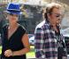 Johnny Hallyday et Laeticia Hallyday à Brentwood le 13 septembre 2012