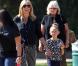 Heidi Klum, ses enfants, et ses parents vont voir Henry jouer au football. Brentwood, le 13 octobre 2012.