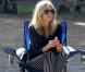 Heidi Klum, supportrice stylée pour son fils Henry.   Brentwood, le 13 octobre 2012.