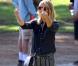 Heidi Klum, première suuportrice de son fils Henry. Brentwood, le 13 octobre 2012.