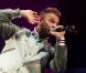  M. Pokora lors du concert de l'évènement Foot-Concert du 13 octobre 2012 à Lyon au profit de l'association Huntington Avenir 