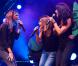 Claire Keim, Julie Zenatti et Jenifer lors du concert donné pour le show Foot Concert du 13 octobre 2012 à Lyon en faveur de l'association Huntington Avenir