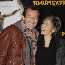 Jean-Luc Reichmann et Véronique Jannot en novembre 2011 à Paris