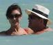 Exclusif - Olga Kurylenko et son compagnon Danny Huston se baignent à Miami. Le 16 octobre 2012.