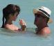 Exclusif - Olga Kurylenko et son compagnon Danny Huston se baignent à Miami. Le 16 octobre 2012.