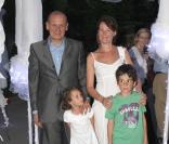 Jean-Michel Apathie, sa femme et leurs enfants