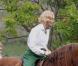 Nicole Kidman tourne une scène du film  Grace de Monaco  à cheval, près de Monaco. Le 12 octobre 2012.
