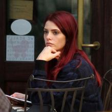 Ashley Greene et sa nouvelle coupe de cheveux dans les rues de New York le 20 octobre 2012.