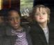 Les filles d'Angelina Jolie et Brad Pitt, Zahara et Shiloh, à Amsterdam le 14 mars 2012