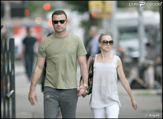Naomi Watts et son ami Liev Schreiber