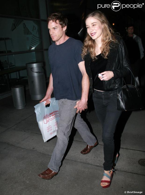 EXCLU : Michael C. Hall et Morgan Macgregor dans les rues de Los Angeles, le 30 octobre 2012.