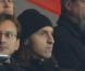 Zlatan Ibrahimovic, ravi d'assister à la rencontre entre le PSG et l'OM (2-0) en huitième de finale de la coupe de la Ligue au Parc des Princes le 31 octobre 2012