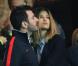 Michaël Youn et sa compagne Isabelle Funaro lors de la rencontre entre le PSG et l'OM en huitième de finale de la coupe de la Ligue (2-0) au Parc des Princes le 31 octobre 2012 à Paris