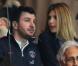 Michaël Youn et sa compagne Isabelle Funaro lors de la rencontre entre le PSG et l'OM en huitième de finale de la coupe de la Ligue (2-0) au Parc des Princes le 31 octobre 2012 à Paris
