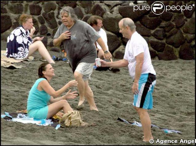 Bill Murray et son ex femmeen vacances