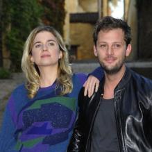 Cécile Cassel et Nicolas Duvauchelle présentent le film <em>Comme des frères</em> lors du 21eme festival du film de Sarlat, le 16 novembre 2012.