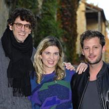 Cécile Cassel, Nicolas Duvauchelle et Hugo Gélin présentent le film <em>Comme des frères</em> lors du 21eme festival du film de Sarlat, le 16 novembre 2012.