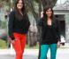 Kim et Khloe Kardashian dans les rues de Miami, le 15 décembre 2012.