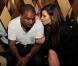 Kanye West et Kim Kardashian à la soirée Aby Rosen's Dinner and Party à Miami le 6 décembre 2012.