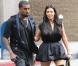 Kanye West et Kim Kardashian à Los Angeles le 23 décembre 2012.