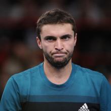 Gilles Simon au BNP Paribas tennis Masters au Palais Omnisport de Paris Bercy le 2 novembre 2012