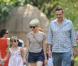 Michelle Williams avec sa fille Matilda et son compagnon Jason Segel à New York le 31 août 2012