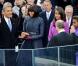 Sasha et Malia Obama, remarquées par leurs looks le 21 janvier 2013 à la cérémonie d'investiture de leur papa Barack Obama à Washington