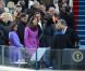 Sasha et Malia Obama, remarquées par leurs looks le 21 janvier 2013 à la cérémonie d'investiture de leur papa Barack Obama à Washington