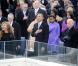 Sasha et Malia Obama, remarquées par leurs looks le 21 janvier 2013 à la cérémonie d'investiture de leur papa Barack Obama à Washington