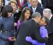 Sasha et Malia Obama, remarquées par leurs looks le 21 janvier 2013 à la cérémonie d'investiture de leur papa Barack Obama à Washington
