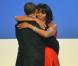Michelle et Barack Obama à Washington le 21 janvier lors du bal d'investiture du président des Etats-Unis