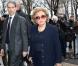 Bernadette Chirac arrive au défilé Chanel Haute Couture le 22 janvier 2013
