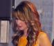 L'actrice Jennifer Lawrence se rend sur le plateau de l'émission Jimmy Kimmel Live! à Hollywood, habillée d'une robe orange Emilio Pucci et de souliers Jimmy Choo. Le 31 janvier 2013.