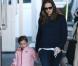 Jennifer Garner et sa fille Seraphina de sortie à Los Angeles, le 1er Février 2013.