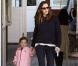 Jennifer Garner et sa fille Seraphina de sortie à Los Angeles, le 1er Février 2013.