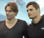 Camille Lacourt et Florent Manaudou complices pour un retour très attendu