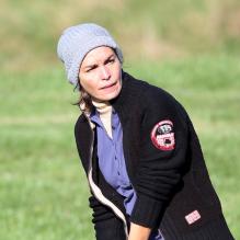 Inés Sastre au golf de Saint-Quentin-en-Yvelines. Les 12 et 13 octobre 2012.