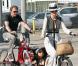 Johnny Hallyday, Laeticia et leurs filles : Une douce balade à vélo