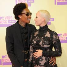 Amber Rose et Wiz Khalifa lors des MTV Video Music Awards 2012 à Los Angeles. Le 6 septembre 2012.