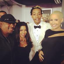 Amber Rose et Wiz Khalifa à la cérémonie des Grammy Awards, le 10 février 2013.