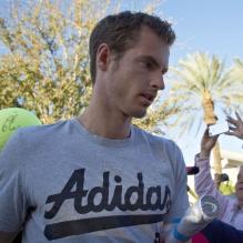 Andy Murray le 11 mars 2013 lors du BNP Paribas Tennis Open d'Indian Wells