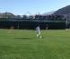Jo-Wilfried Tsonga et Richard Gasquet échanges quelques passes durant le tournoi d'Indian Wells 2013