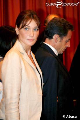 Carla Bruni-Sarkozy, ici avec Nicolas Sarkozy