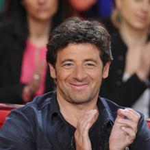 Le chanteur Patrick Bruel lors de l'enregistrement de l'émission "Vivement Dimanche" à Paris le 20 mars 2013.