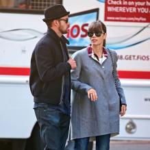 Jessica Biel et Justin Timberlake à New York, le 11 novembre 2012.
