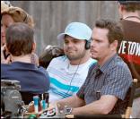 Jerry Ferrara et Kevin Dillon sur le tournage d'Entourage