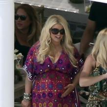 Exclusif - Jessica Simpson organisant une fête d'anniversaire pour sa fille Maxwell qui a eu 1 an le 1er mai dernier, le 28 avril 2013 à Hidden Hills.