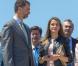 Princesse Letizia : Petit cuir et petite jupe à Séville pour une sainte journée